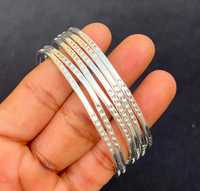 Bracelet manchette bahaméen Vintage délicat pour femmes Bracelet empilable en laiton texturé plaqué argent Sterling approvisionnement en gros Christian
