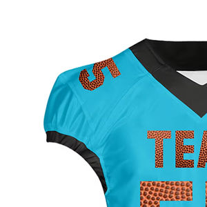 Chemises imprimées par sublimation en maille pour adultes Nom et numéro de l'équipe sur mesure Maillots d'entraînement au football américain - Product Image 5