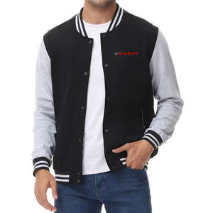 Veste de survêtement pour homme, col montant décontracté, logo personnalisé sur le devant, 100% coton, imperméable, respirante, nouvelle arrivée - Product Image 1