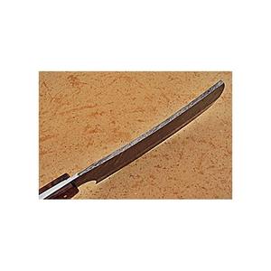 Couteau de boucher Nakiri en acier damas Full Tang personnalisé de haute qualité avec gaine en cuir pour les chefs et la cuisine - Product Image 3