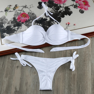 Tùy Chỉnh Sexy Micro Bikini Set Cho Phụ Nữ Trong Suốt Thong Chuỗi Hai Mảnh Đồ Bơi Hot Beachwear Kỳ Nghỉ Trang Phục - Product Image 4