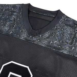 2025 hombres personalizados Vintage de gran tamaño Boxy Jersey Unisex fútbol americano Streetwear malla camiseta para Unisex - Product Image 3