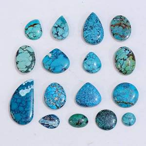 Cabochon en vrac de turquoise naturelle du Tibet pierre précieuse en gros Turquoise du Tibet pierre précieuse en vrac pour bijoux bijoux en pierre pierres précieuses - Product Image 6