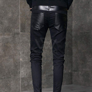 กางเกงหนังผู้ชายระบายอากาศได้ดีกางเกงหนังฟอกโลโก้ตามสั่ง - Product Image 3