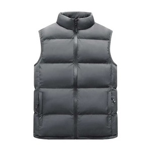 Suéteres de chaqueta de chaleco de invierno de lona en blanco para hombre - Product Image 2