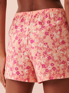 ชุดลำลองใส่อยู่บ้านสำหรับผู้หญิงชุดใส่อยู่บ้านกางเกงขาสั้นใส่ในเลานจ์สวมใส่สบายลายดอกไม้ผ้านุ่มมีจำหน่ายในราคาอินเดีย - Product Image 4