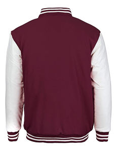 แจ็คเก็ตวาร์ซิตี้ผู้ชายไซส์ใหญ่ ผลิตตามสั่ง ขายส่ง ฤดูหนาว ผ้าขนสัตว์ 100% แจ็คเก็ตเบสบอลผู้ชาย แจ็คเก็ตวาร์ซิตี้สำหรับขาย ระบายอากาศได้ดี - Product Image 4