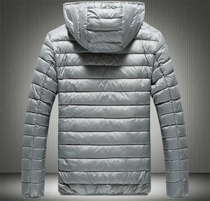 Promotion 2025 – Blouson matelassé personnalisé pour homme, haute qualité, design de créateur, à capuche, col montant, imperméable, écologique, avec logo frontal - Product Image 3