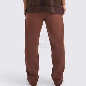 Pantalones de chándal informales para hombre con bolsillos laterales Ropa de moda personalizada a precio mayorista Patrón recto de cintura media para venta en línea - Product Image 2