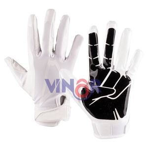 Heavy duty American football gloves created for linemen ensuring <b>grip</b> <b>control</b> toughness and palm padding for protection - Product Image 5