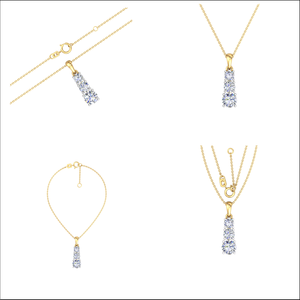 Alta calidad 1,8 Cts EF Clarity VS Lab Grown White Diamond 18K Collar de oro amarillo Mejor precio Regalo DE BODA Indian Classic - Product Image 2