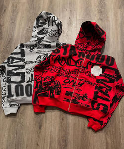 Chaqueta Deportiva Personalizada con Bordado, Unisex, Estilo Oversize, Impresión Digital, Sudadera Ecológica para Hombre, Impresión Serigráfica, Estilo Y2k - Product Image 1