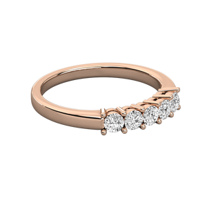 Anillo de Eternidad para Mujer en Oro Amarillo de 14K con Diamante Cultivado en Laboratorio, Corte Princesa, con Certificado IGI, Engastado en Oro Amarillo - Product Image 3