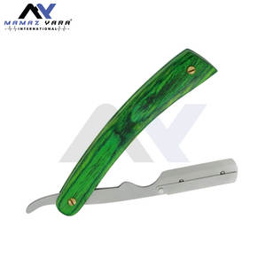 Navaja de Afeitar Manual de Alta Calidad, Navaja de Afeitar de un Solo Filo, Mango de Madera con Bloqueo Oscilante, Herramienta Profesional de Afeitado para Barberos - Product Image 4