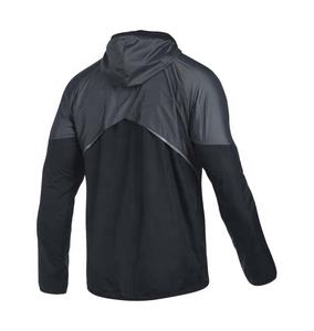 Vêtements en gros, veste softshell décontractée imperméable personnalisée pour hommes, unie, coupe-vent, pas chère, Pakistan, noir, rouge, OEM, poches, spandex - Product Image 3