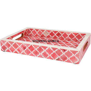 Bandeja de Chocolate de diseñador de hojas con forma rectangular de mesa hecha a mano, superventas, artículos de boda, venta al por mayor, bandeja de Chocolate nueva de lujo - Product Image 2