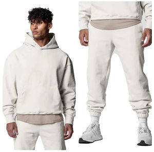 Conjunto Deportivo Personalizado al por Mayor, Sudadera con Capucha y Pantalones de Chándal de Algodón para Hombre, Ajuste Delgado, Transpirable y Ecológico - Product Image 6