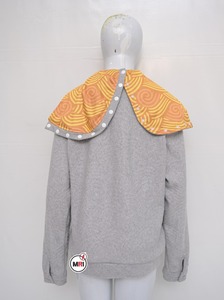 Sweat à capuche unisexe entièrement gaufré 400 GSM poids lourd Logo personnalisé 100% coton Tech Button Zip up Hoodies - Product Image 6