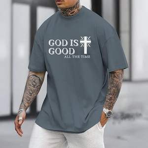 Camisetas de cuello redondo al por mayor de encargo 100% algodón camiseta gráfica de impresión de marca o cuello de alta calidad de tendencia hombres camiseta - Product Image 3