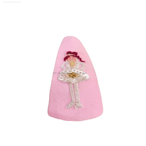 Jolies épingles à cheveux perlées artisanales indiennes pour femmes accessoires de mode confortables en tissu pour la coiffure - Product Image 3