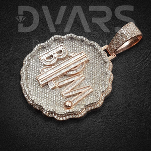 Dijes Clásicos Personalizados con Certificación GCI, Unisex, con Diamantes Cultivados en Laboratorio, Corte Brillante, Plata S925, Chapado en Oro Sólido de 9k-18k - Product Image 3
