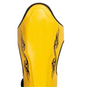 Protège-tibia personnalisé nouveauté meilleures ventes protège-tibias en cuir de vachette taille logo personnalisé adulte jeune garde pour SI-SG-04 de boxe - Product Image 4