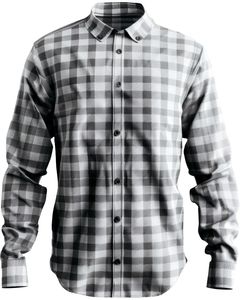 Chemise en flanelle à carreaux pour homme sur mesure, manches longues, boutonnée, décontractée, chaude pour l'hiver, chemise à carreaux, tissu doux, couleur noir et blanc, vente en gros - Product Image 1