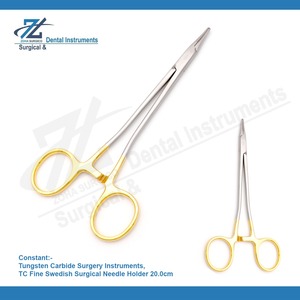 Soporte de aguja TC para cirugía oral, fórceps suecos finos de 20cm, patrón sueco fino con carburo de tungsteno de acero inoxidable - Product Image 2