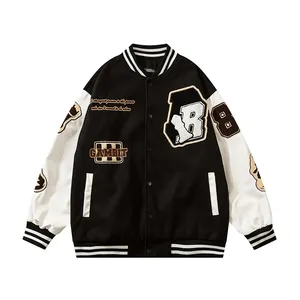 Hommes Varsity Vestes Sur Mesure Hommes Mode Dernière Conception 2023 Hiver Bomber Veste Varsity Fourrure Veste Design Élégant - Product Image 1