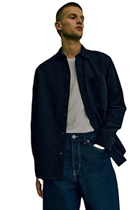 High Trending Custom Brand <b>Men's</b> <b>Shirts</b> 100% Cotton <b>Corduroy</b> Casual Long Sleeve Plain Design Regular Fit Comfortable Wear - Product Image 3