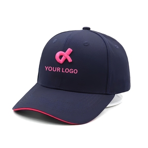 Lightweight Performance Golf Hat 6-Panel Breathable Baseball Cap With Custom 3D Embroidery Logo Inner Tape Metal <b>Clip</b> Closure - Product Image 2