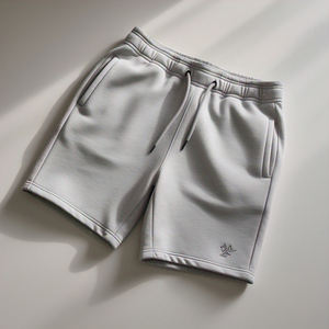 <b>Men's</b> High Quality Sports Sweat <b>Shorts</b> Eco-Friendly Jogging Fitness Wear High Drawstring Waist Plain Dyed High Waist Sweat - Product Image 1