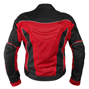 Men's Windproof Red Black CE Protected Motorbike Jacket Breathable Mesh Textile for Summer Winter Adventures Red Black Motorbike - Product Image 2