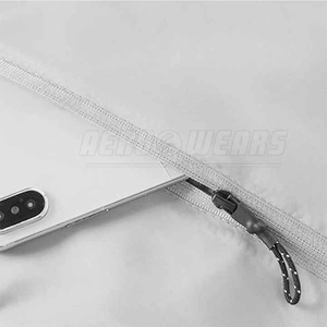 Veste coupe-vent tendance de haute qualité au design personnalisé avec col à capuche couleur unie coupe-vent Street Wear - Product Image 6