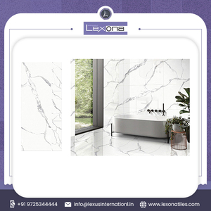 Design moderne 600x1800 Carreau de céramique brillant standard marbre blanc porcelaine pour sol intérieur - Product Image 2