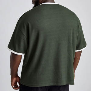 T-shirts décontractés pour hommes en gros T-shirt à épaules tombantes confortable et simple à la mode avec T-shirt à manches courtes pour homme - Product Image 6