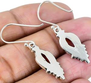 <b>Aesthetic</b> Carnelian Gemstone <b>Earrings</b> 925 Solid Sterling Silver Best Design <b>Earrings</b> for Women Dangle <b>Earrings</b> Silver Jewellery - Product Image 2