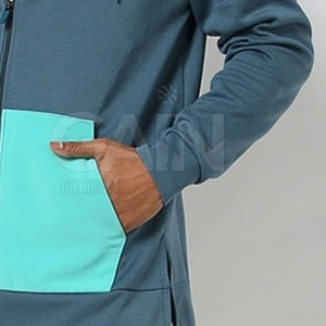 Vente en ligne de sweats à capuche en molleton de coton mélangé respirant et écologique, à fermeture éclair, surdimensionnés, épais, personnalisés, pour hommes adultes, pour l'hiver - Product Image 6