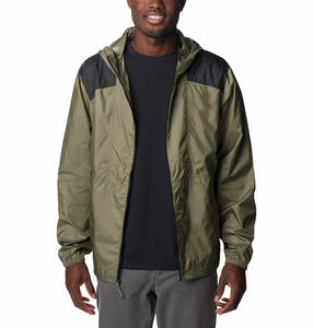 Veste coupe-vent respirante et imperméable sur mesure pour homme, grande taille, avec fermeture éclair, tissu tricoté pour les activités de plein air estivales - Product Image 3