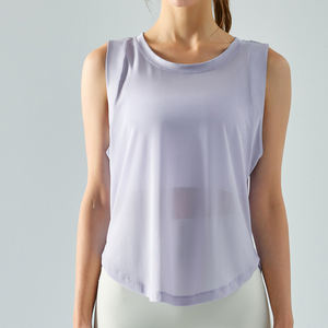 Camiseta sin mangas informal de verano de talla grande para mujer, camiseta suave transpirable de algodón y poliéster - Product Image 6