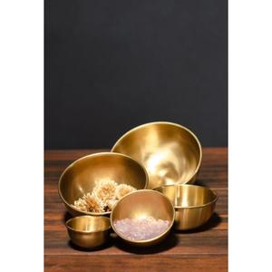 Bol de service en laiton d'inspiration antique pour les banquets de mariage traditionnels avec bol de service de forme et de taille personnalisées fini antique - Product Image 2