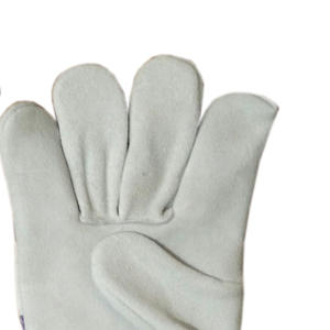 Guantes de Trabajo Resistentes de Cuero de Palma Única para Trabajos Industriales, Guantes de Seguridad con Costuras Reforzadas - Product Image 2