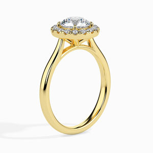 Anillo de compromiso de oro macizo de 14K y 18K hecho a mano, joyería de boda india con diamantes naturales reales para mujer - Product Image 3