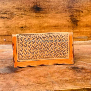 Hecho a mano Best Seller Cowgirl cuero genuino Floral mano Tooled Western mujeres billetera con tallado a mano última mujer billetera de lujo - Product Image 3
