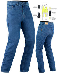 Pantalon d'équitation en fibre d'aramide pour motocyclistes Jeans d'équitation pour hommes avec protection des genoux et des hanches - Product Image 6