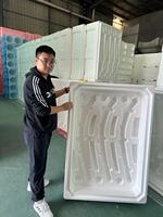 Kotak Pendingin Berinsulasi Busa EPP Ramah Lingkungan Dapat Didaur Ulang Thermobox untuk Transportasi Makanan Hotel, Rantai Dingin & Kemasan Katering Es Krim