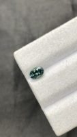 7x5 mm zertifizierter, seltener, natürlicher Tansanit in ovaler Schliffform, natürlicher Zoisit-Tansanit, 0,90 Karat, augenrein