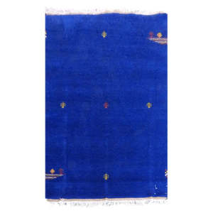 Alfombra india anudada a mano única en su tipo, de 6'6 x 4'8 - Product Image 1