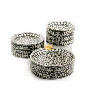 ฐานวางเค้กฝังมุกเปลือกหอย ดีไซน์หรูหรา เป็นมิตรกับสิ่งแวดล้อม เหมาะสำหรับตกแต่งโต๊ะขนมในเดือนรอมฎอน และใช้เป็นของขวัญ - Product Image 3