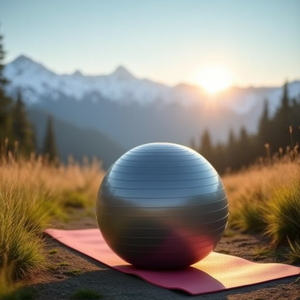 TOGU <b>ABS</b> Non-Rolling <b>Exercise</b> Ball 65cm Size L Silver - Product Image 3